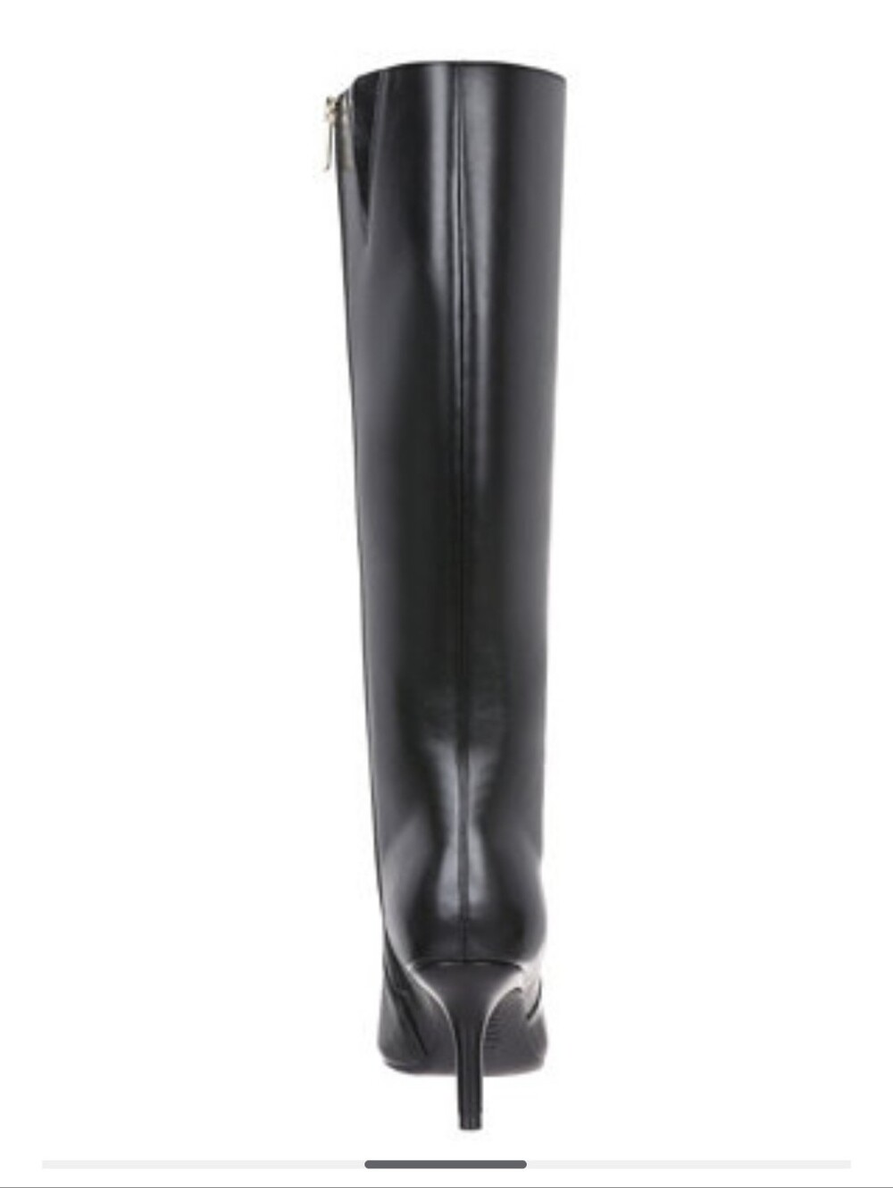 INC International Concepts Black Pointed-Toe Knee Boot with Stiletto Heel
